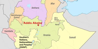 Addis ababa Eþíópíu kort heimi
